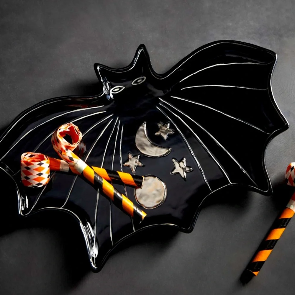 SOLD🦇Francesca Kay x Anthro Halloween magic bat platter